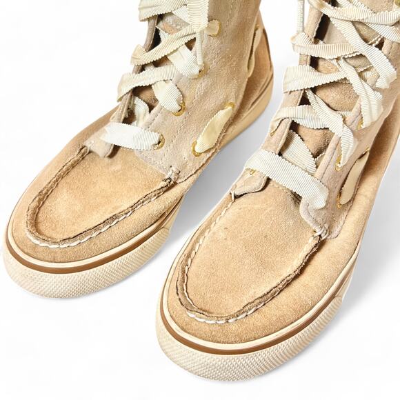 Sperry Top-Sider‎ Acklins Y2K Womens 6 Gold Camo Leather Lace-up High Top Boots - Picture 5 of 11